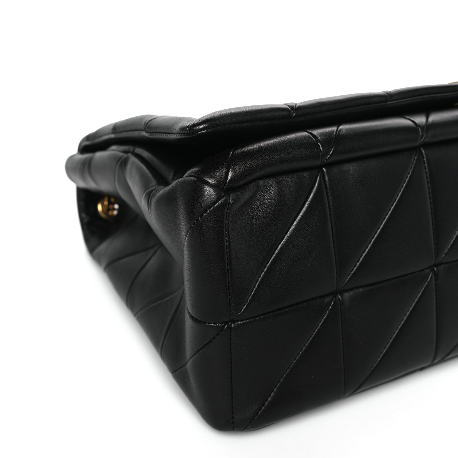 Saint Laurent Lambskin Matelasse Monogram Oversized Jamie Black 8 of 9