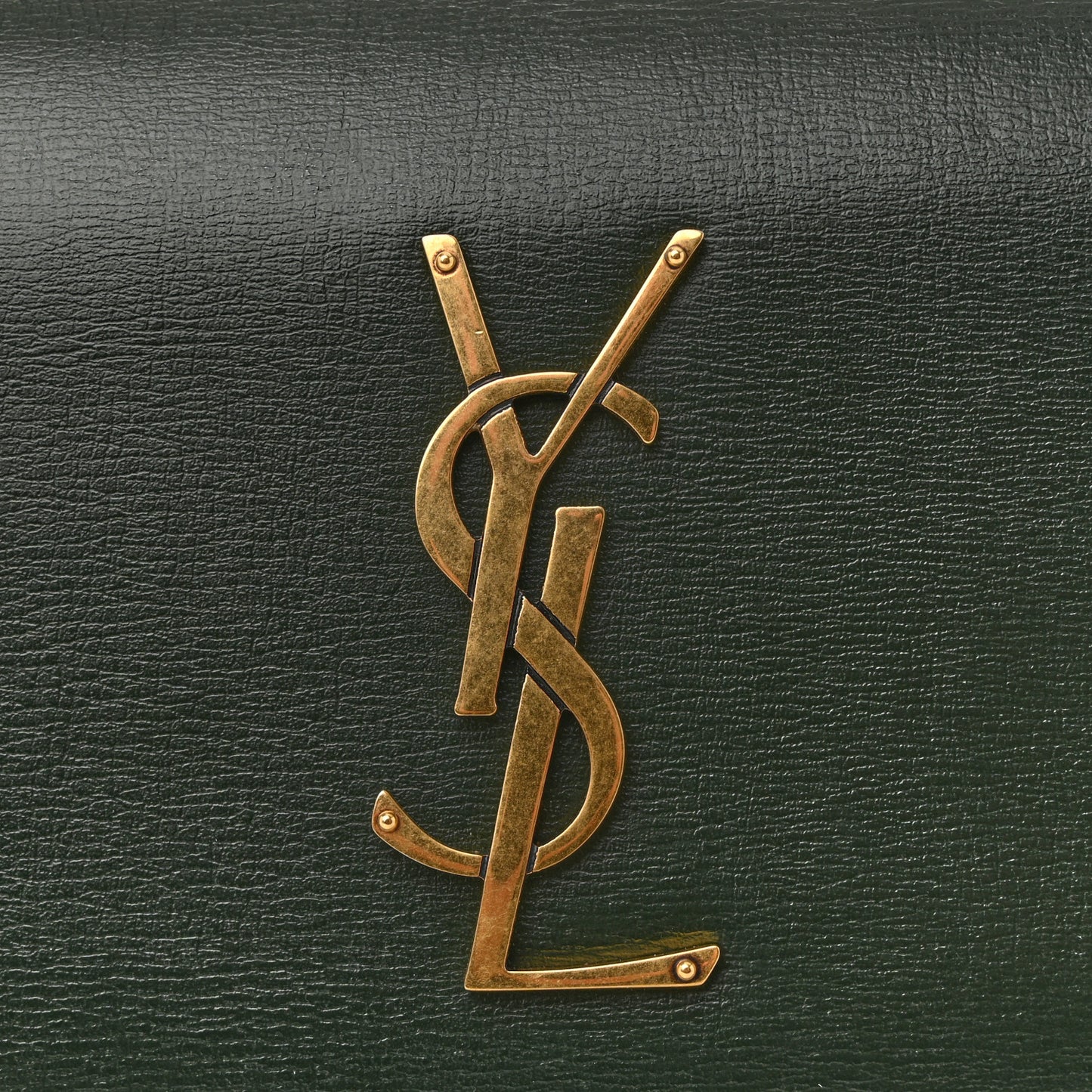 Calfskin Medium Monogram Sunset Dark Green