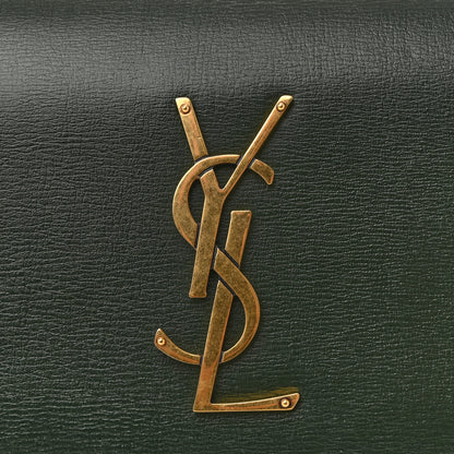 Saint Laurent Calfskin Medium Monogram Sunset Dark Green 11 of 11