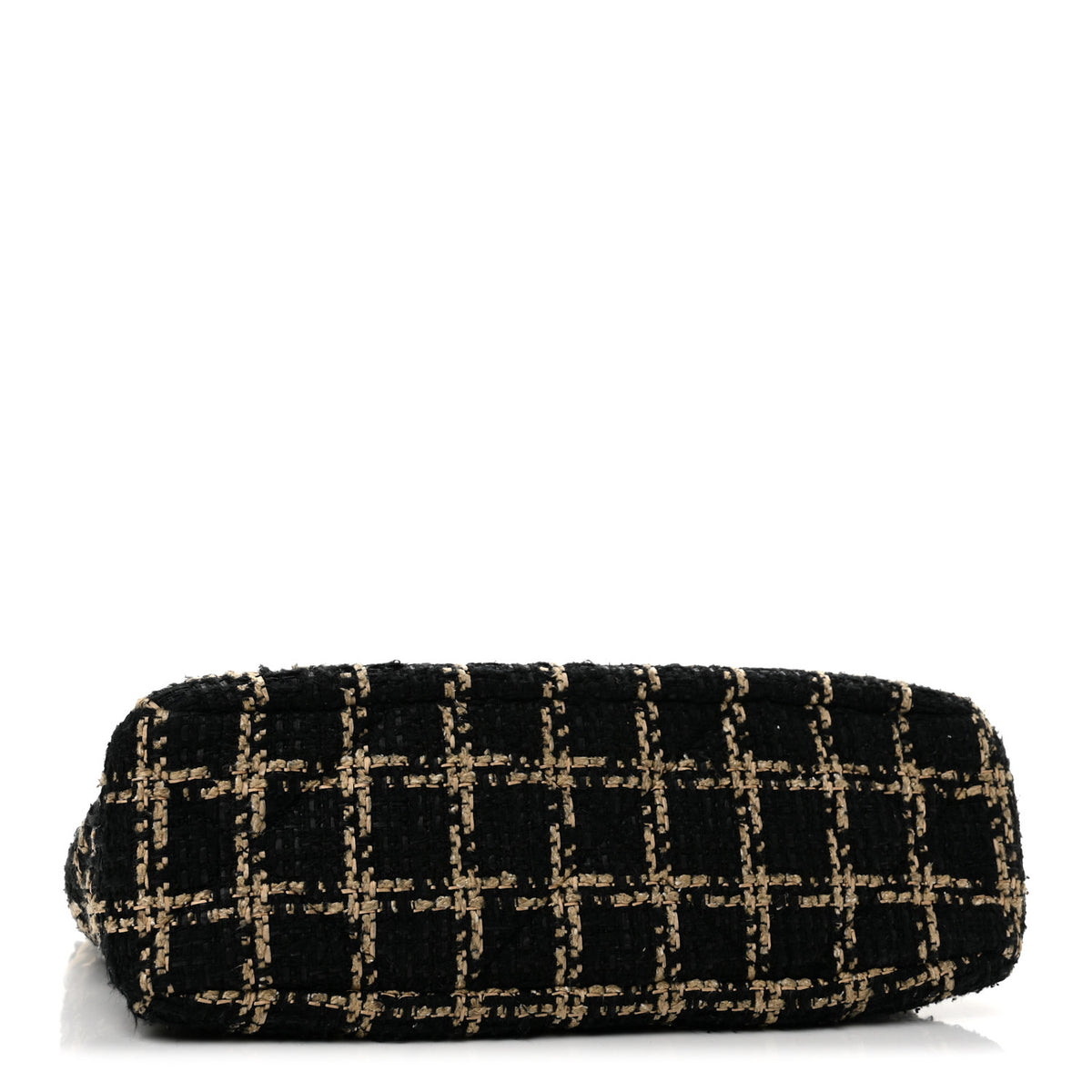 Chanel Tweed Quilted Medium Chanel 19 Flap Black Beige 4 of 13