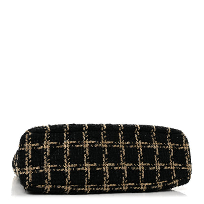Chanel Tweed Quilted Medium Chanel 19 Flap Black Beige 4 of 13
