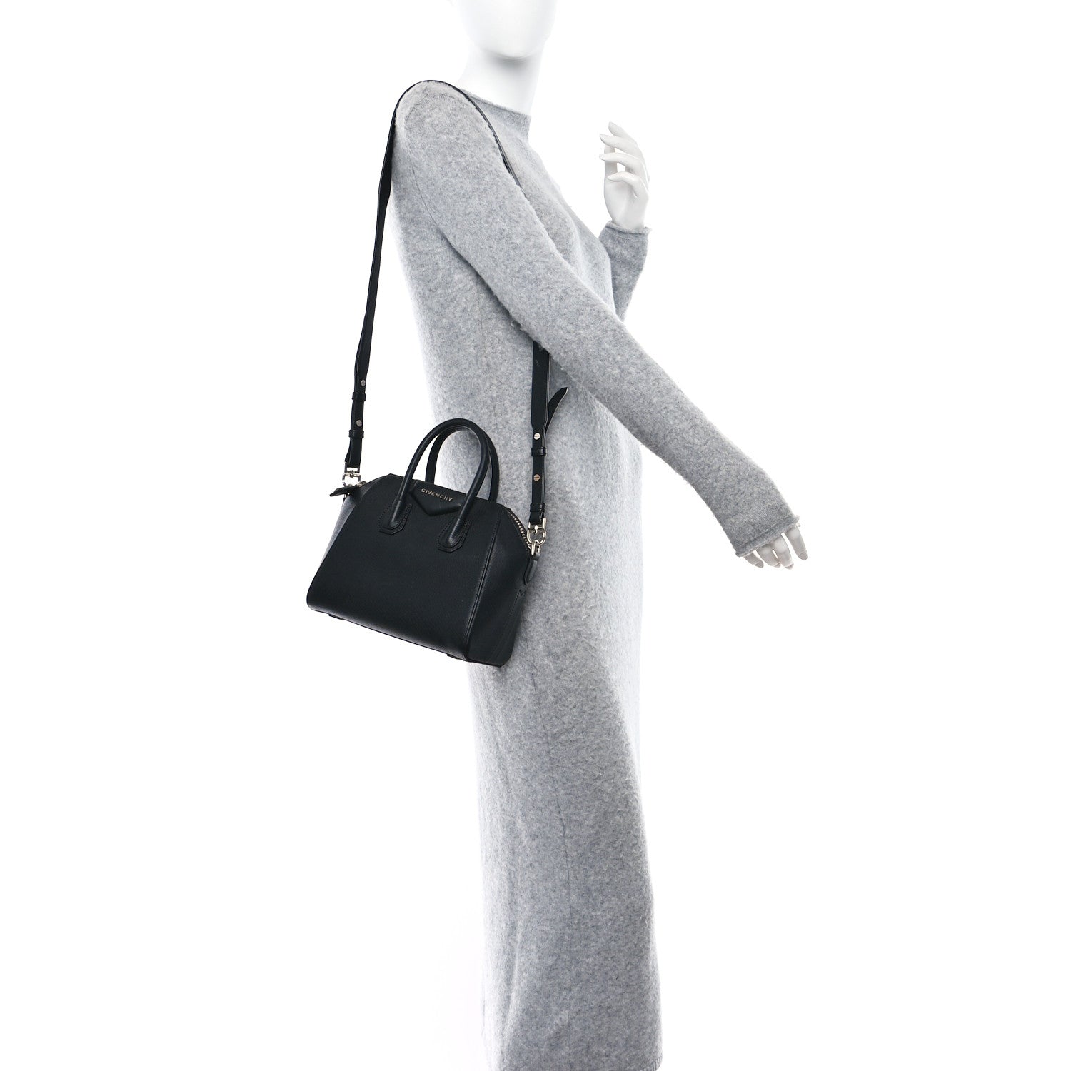 Givenchy Sugar Goatskin Mini Antigona Black 2 of 9