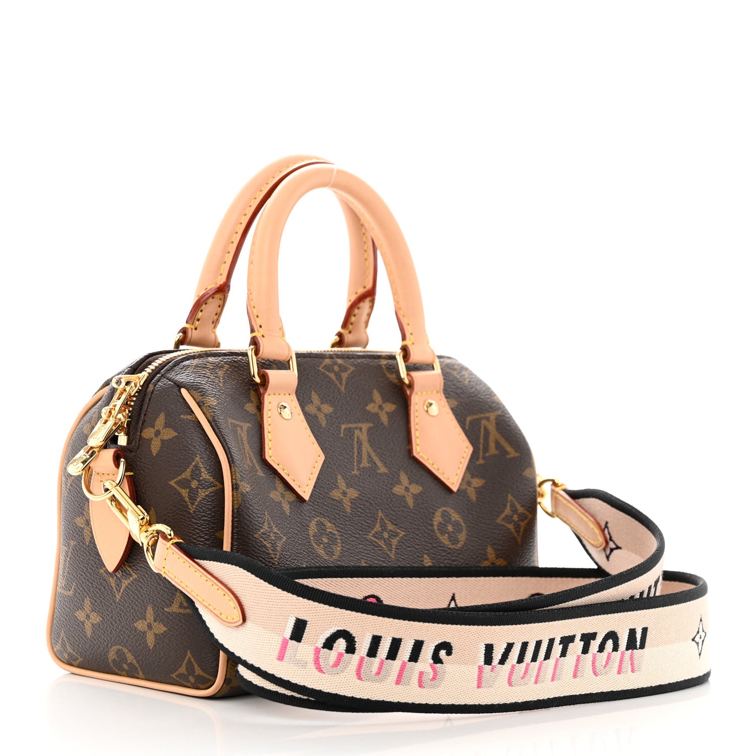 Louis Vuitton Monogram Speedy Bandouliere 20 Black 3 of 9