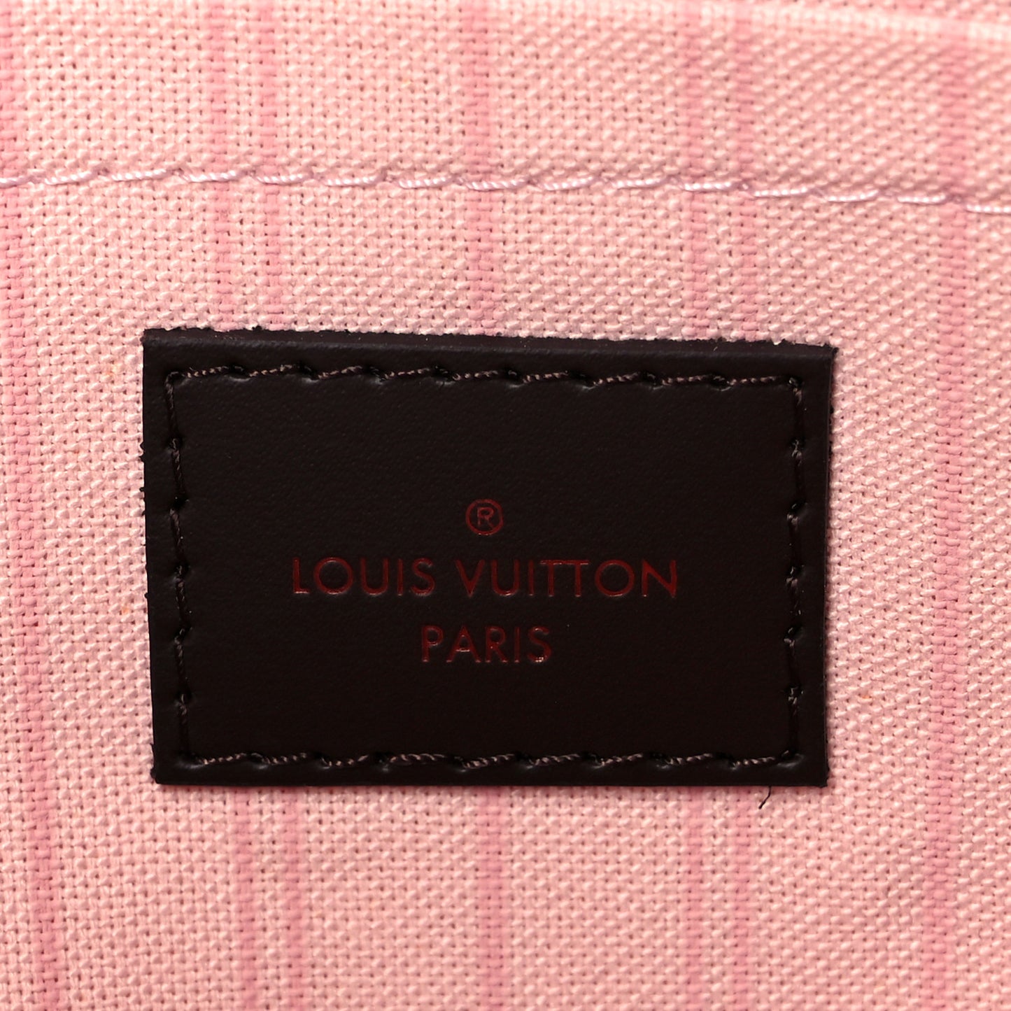 Damier Ebene Neverfull MM GM Pochette Rose Ballerine