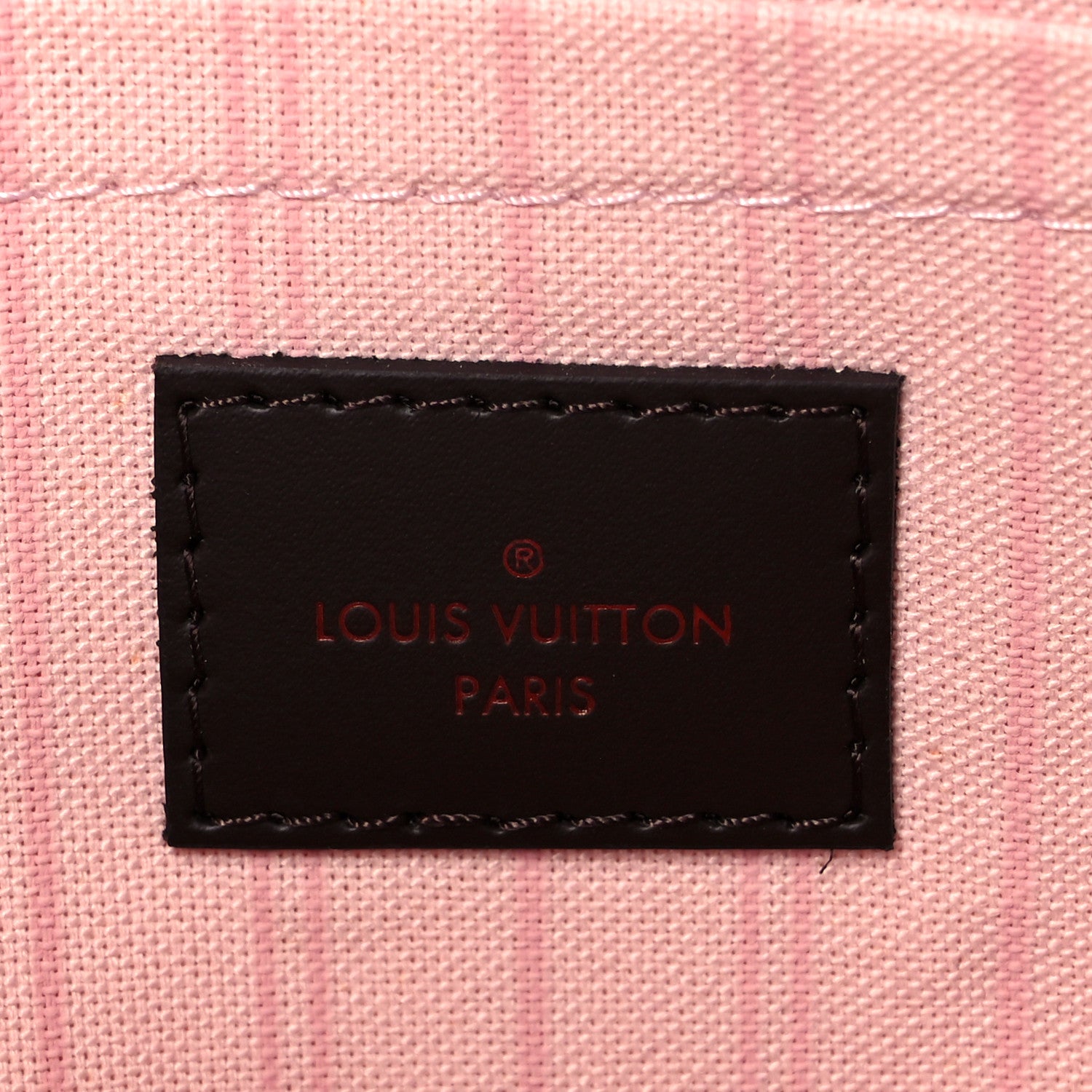 Louis Vuitton Damier Ebene Neverfull MM GM Pochette Rose Ballerine 6 of 8