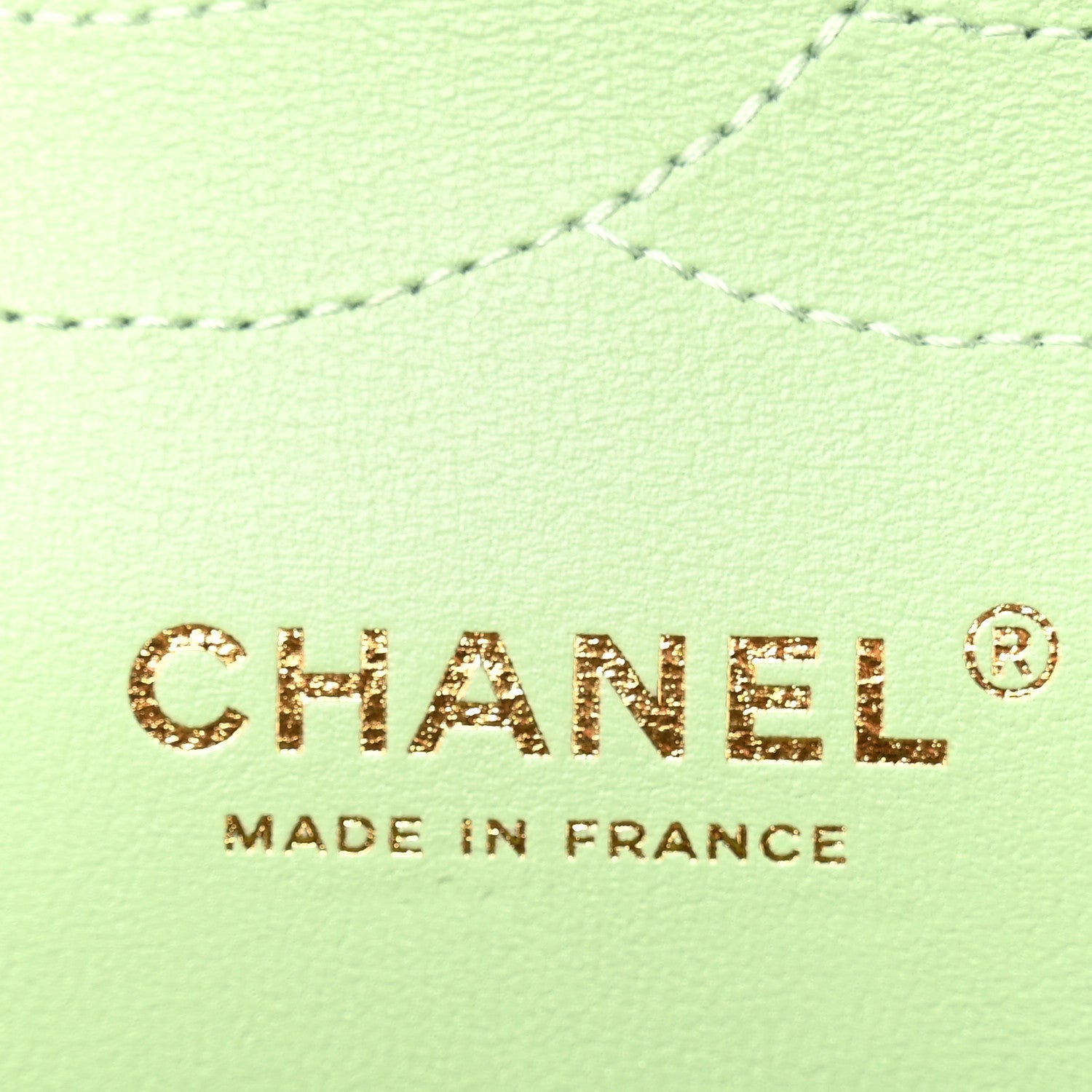 Chanel Caviar Quilted Jumbo Double Flap Light Green 6 of 10