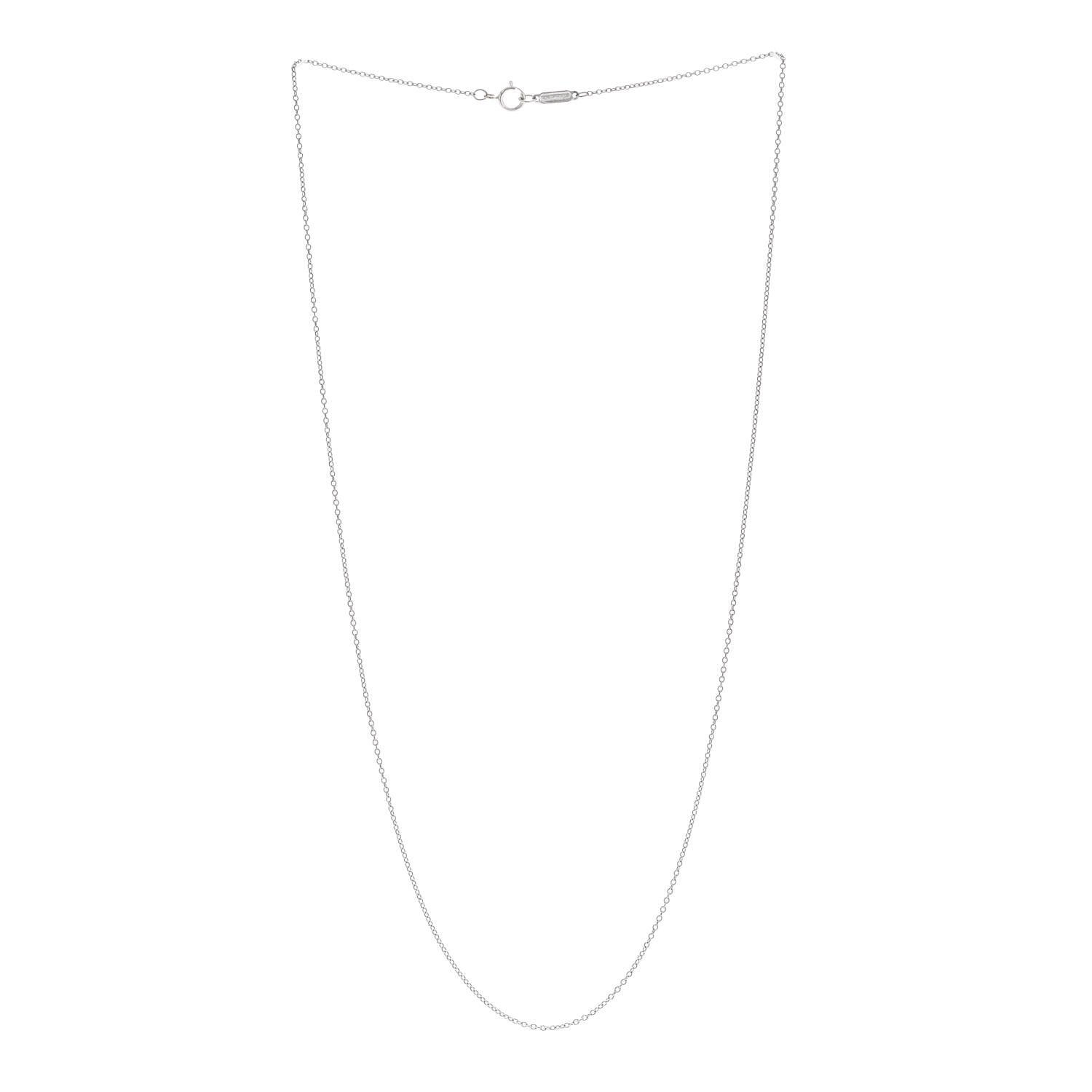 Tiffany 18K White Gold Chain Necklace 18" 3 of 6