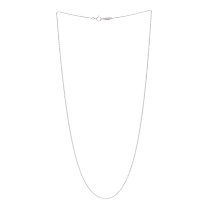 Tiffany 18K White Gold Chain Necklace 18" 3 of 6