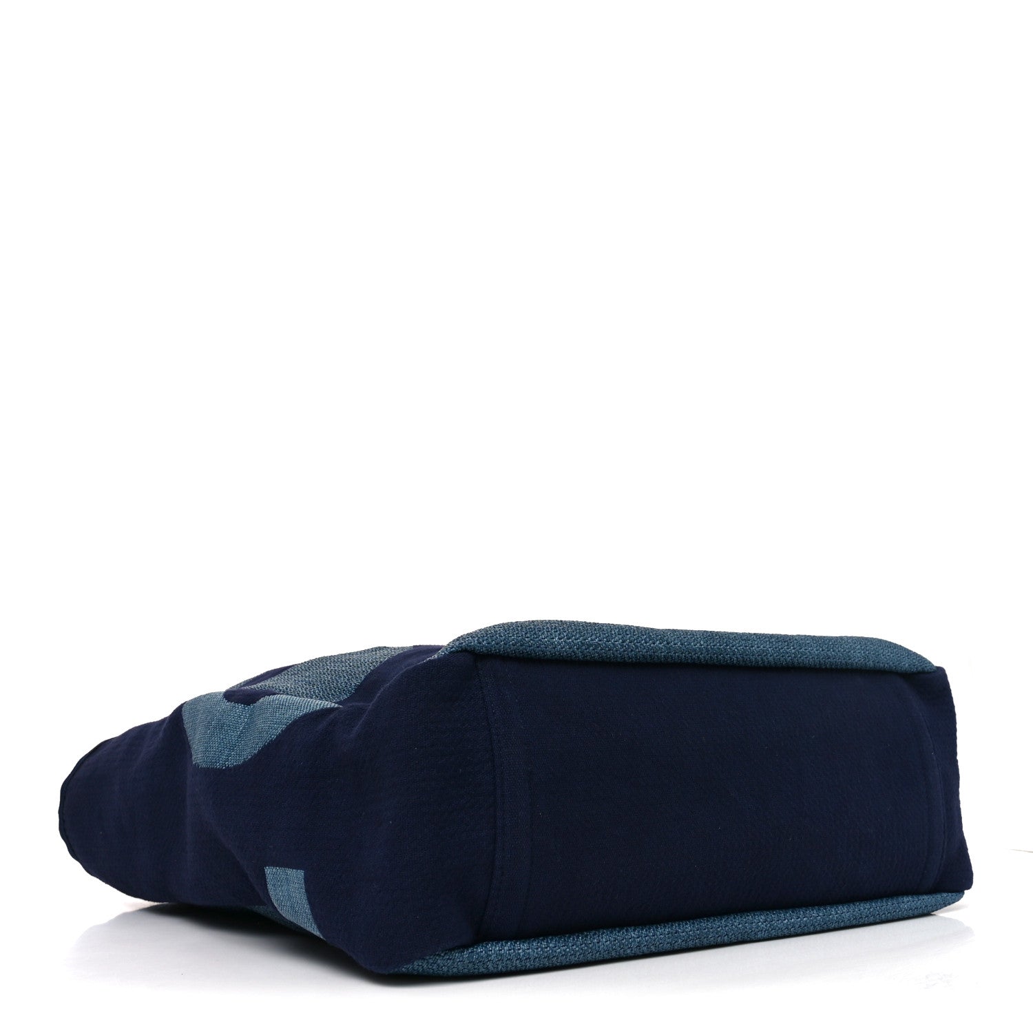 Chanel Canvas Large Shopping Tote Dark Blue 4 of 10