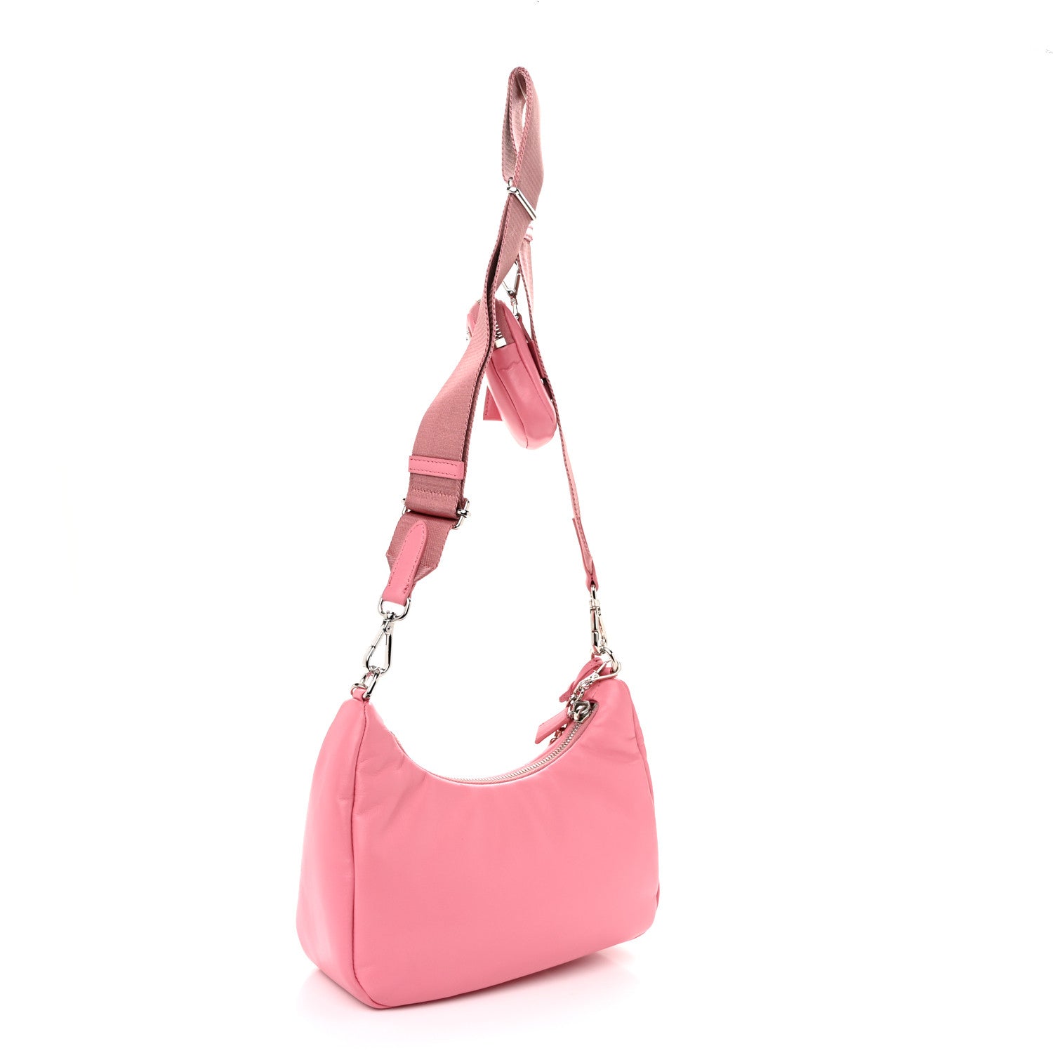 Prada Nappa Soft Padded Re-Edition 2005 Shoulder Bag Geranio 3 of 10