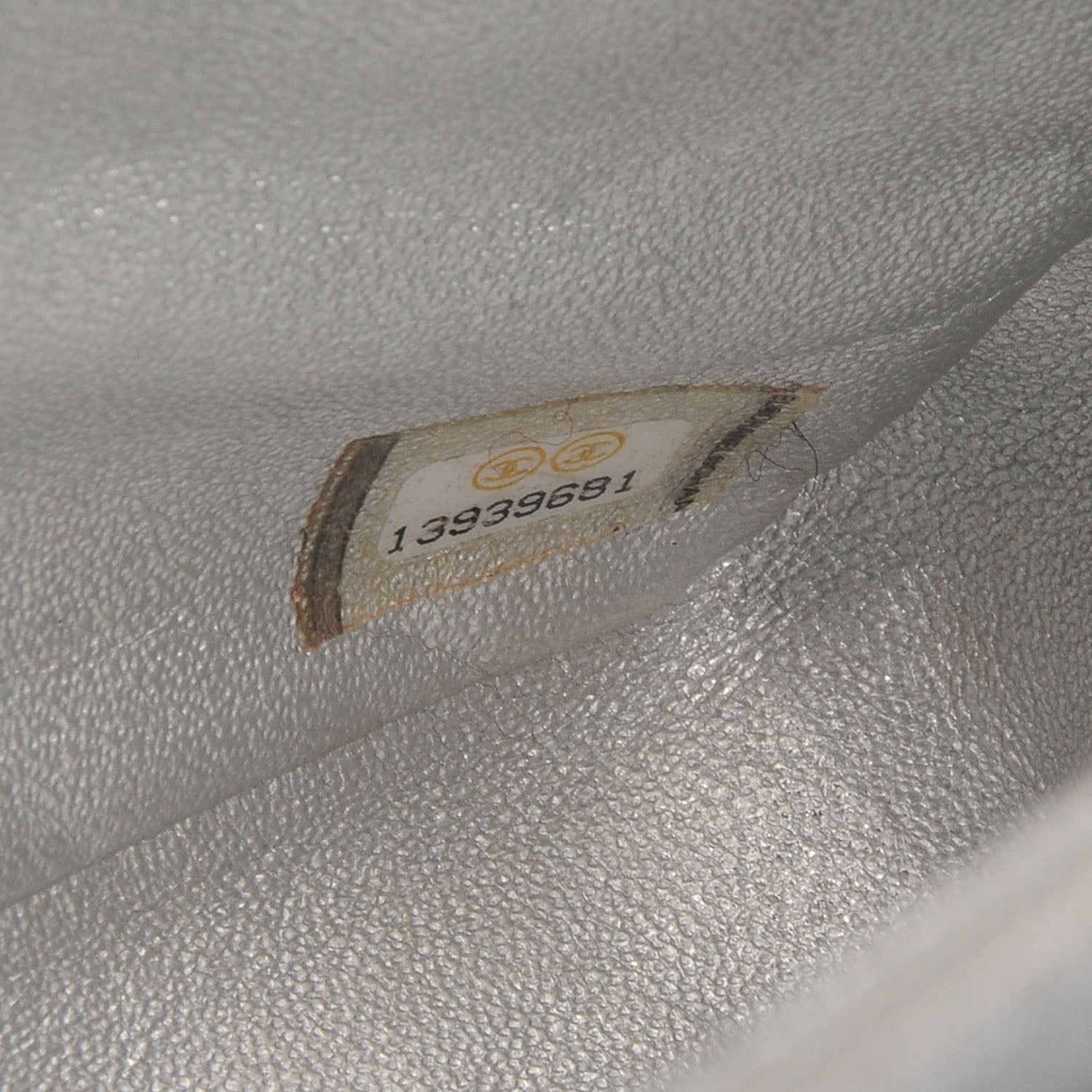 Chanel Metallic Lambskin Quilted Jumbo Single Flap Silver 7 of 7