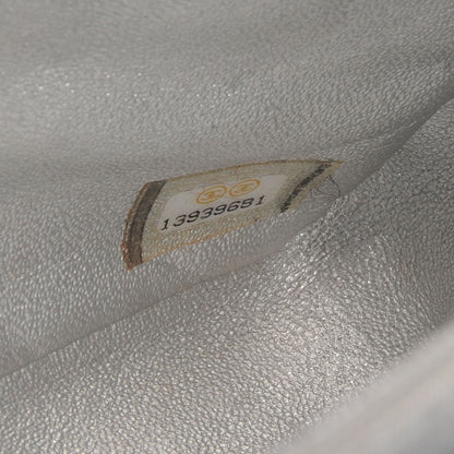 Chanel Metallic Lambskin Quilted Jumbo Single Flap Silver 7 of 7