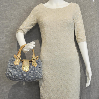 Louis Vuitton Denim Pleaty Blue 2 of 8