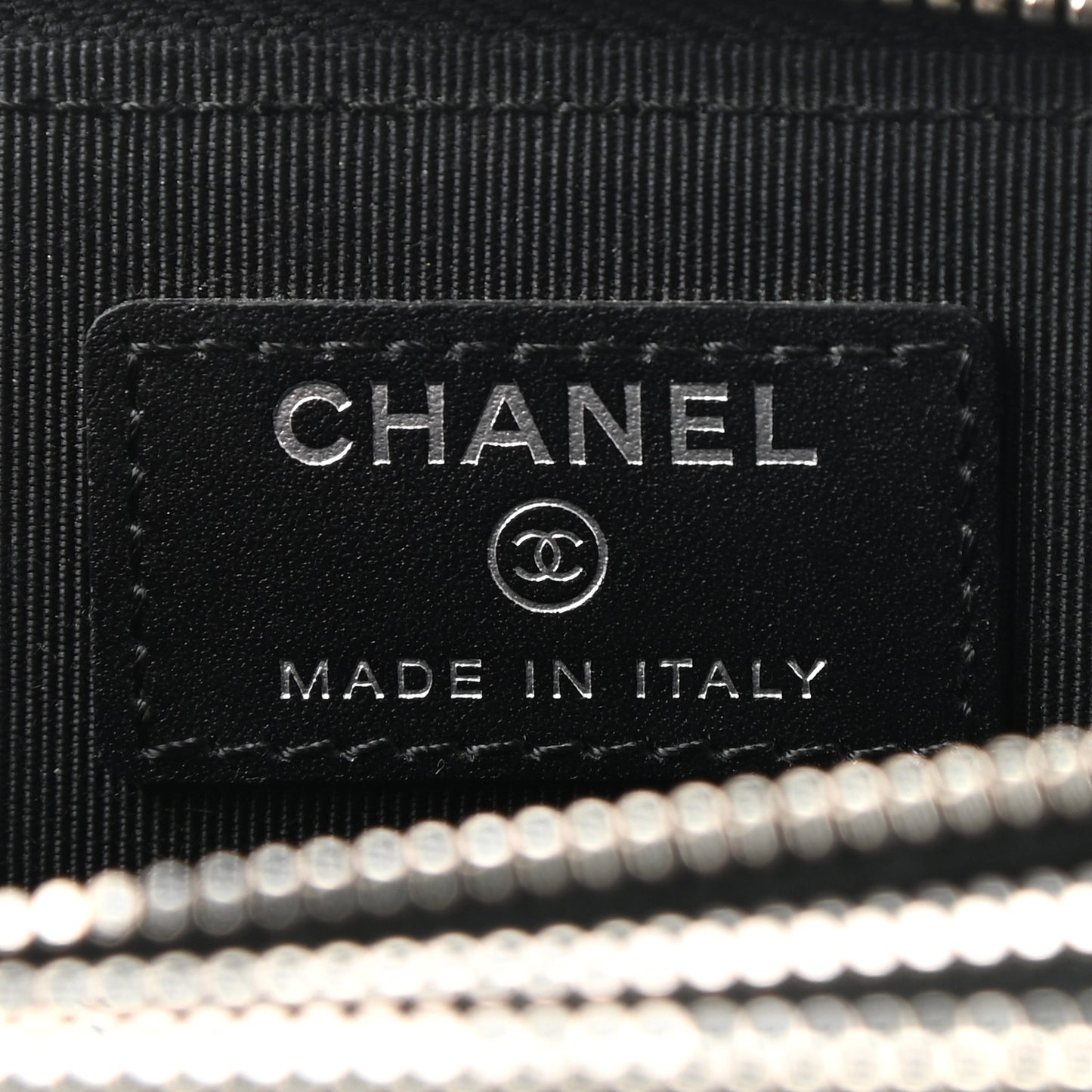 Caviar Quilted Triple Zip Wallet Black