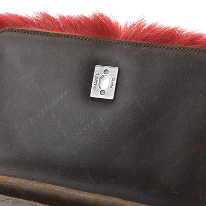 Chanel Goat Hair Wallet On Chain WOC Red 8 of 11