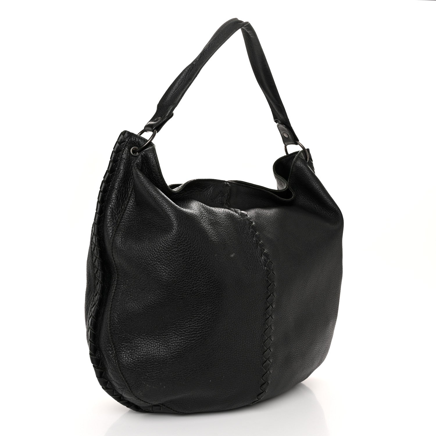 Bottega Veneta Cervo Deerskin Large Hobo Black 3 of 14