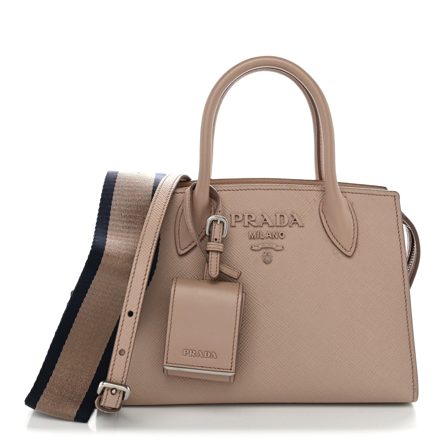 Prada Saffiano Cuir Calfskin Small Kristen Cipria 1 of 9