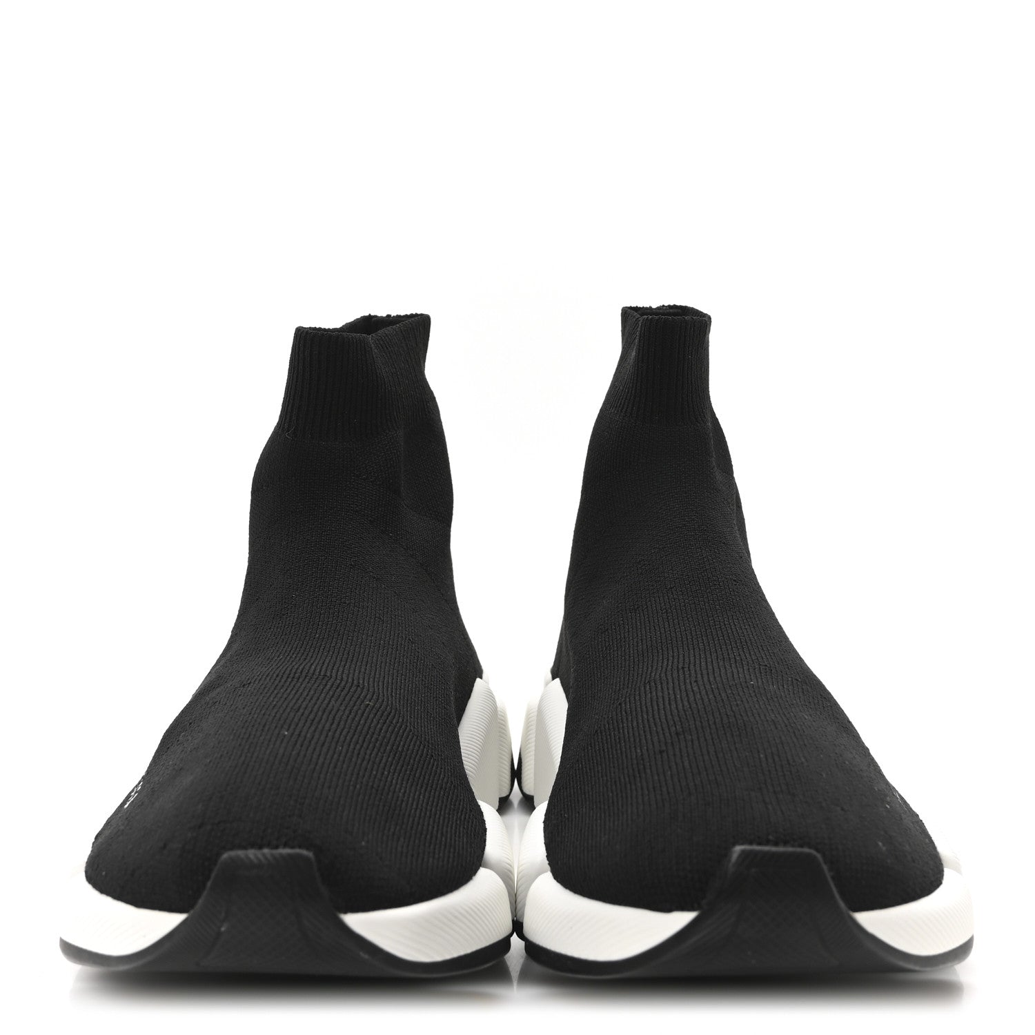 Balenciaga Technical 3D Recycled Knit Bi-Color Sole Womens Speed 2.0 Sneakers 40 Black White 3 of 9