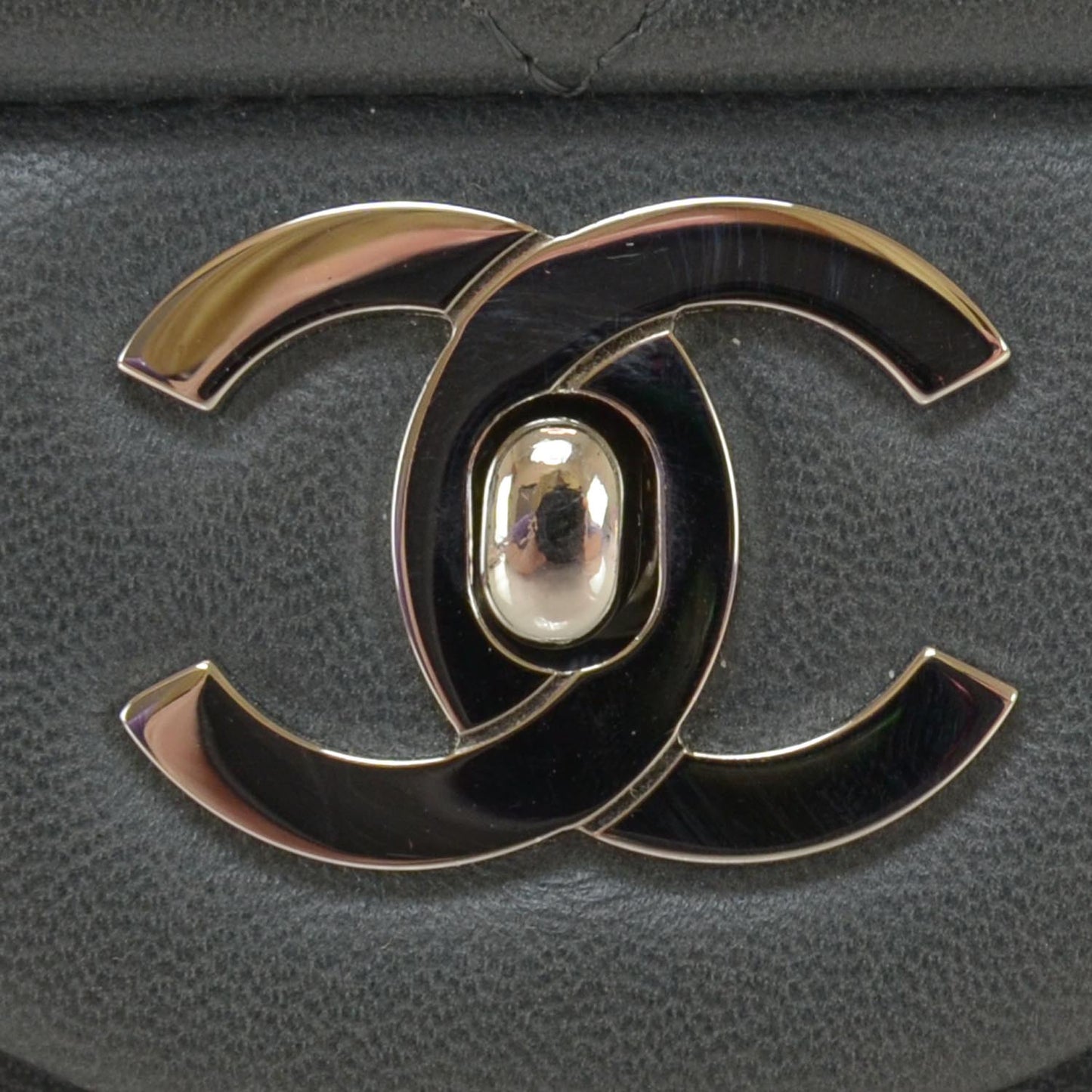 Lambskin Jumbo Flap w Bijoux Chain Grey