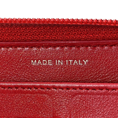 Chanel Caviar Large Timeless CC Zip Around Wallet Red 6 of 10