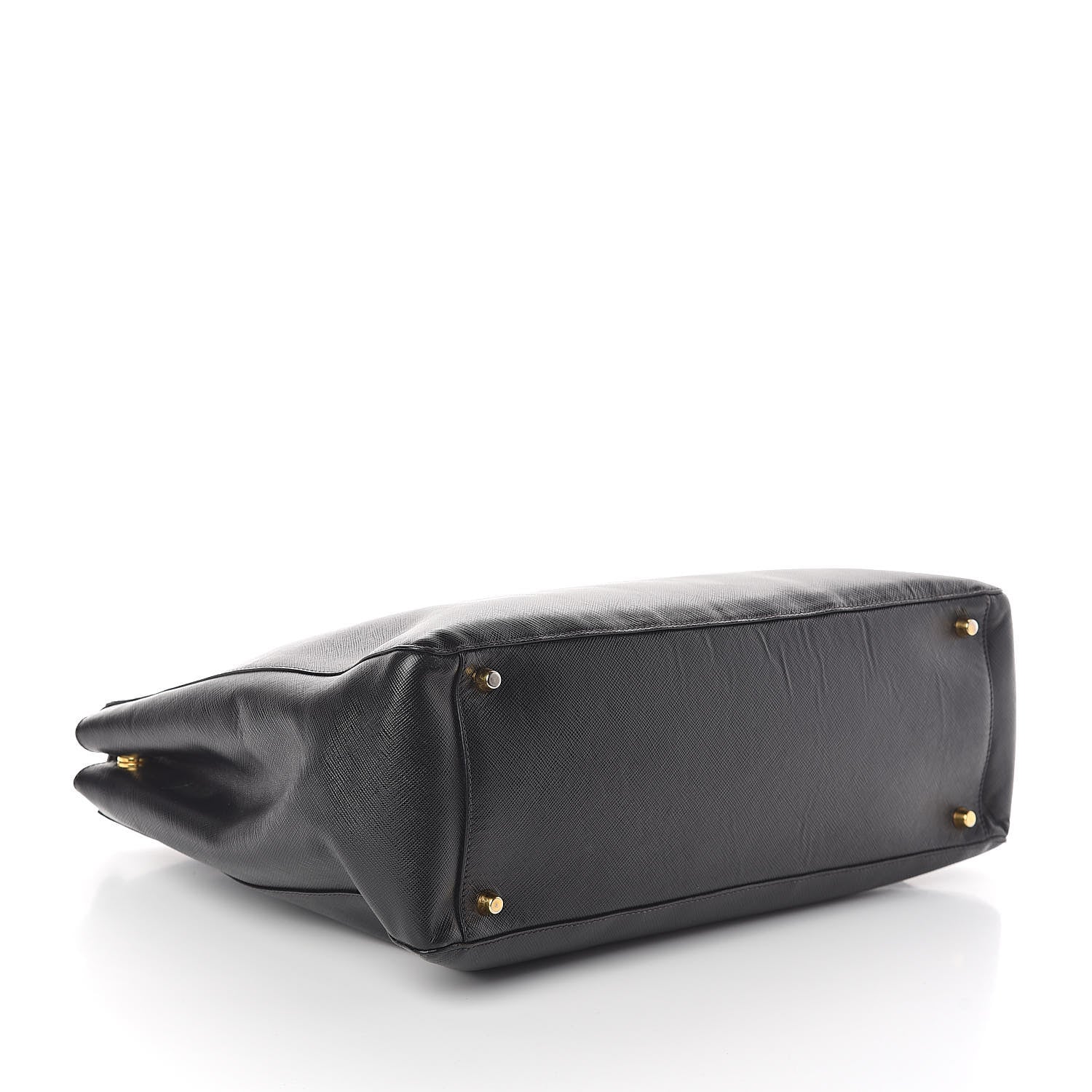 Prada Saffiano Lux Large Double Zip Tote Black 4 of 9