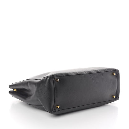 Prada Saffiano Lux Large Double Zip Tote Black 4 of 9