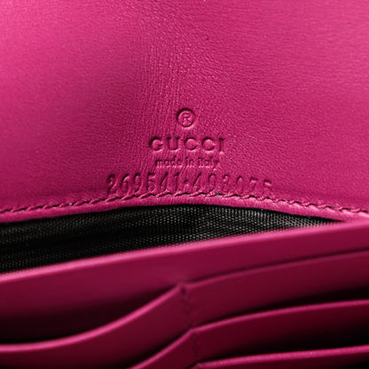 Gucci Soft Microguccissima Dice Chain Wallet Bright Bouganville 5 of 5