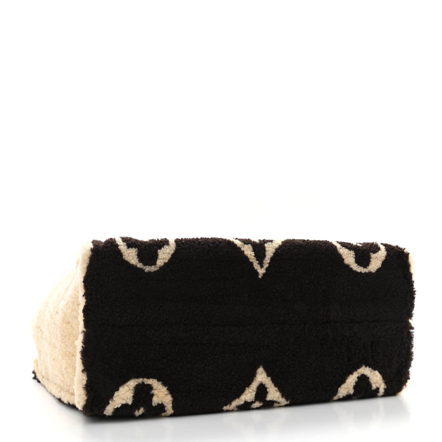 Shearling Monogram Giant Teddy Onthego GM Black White