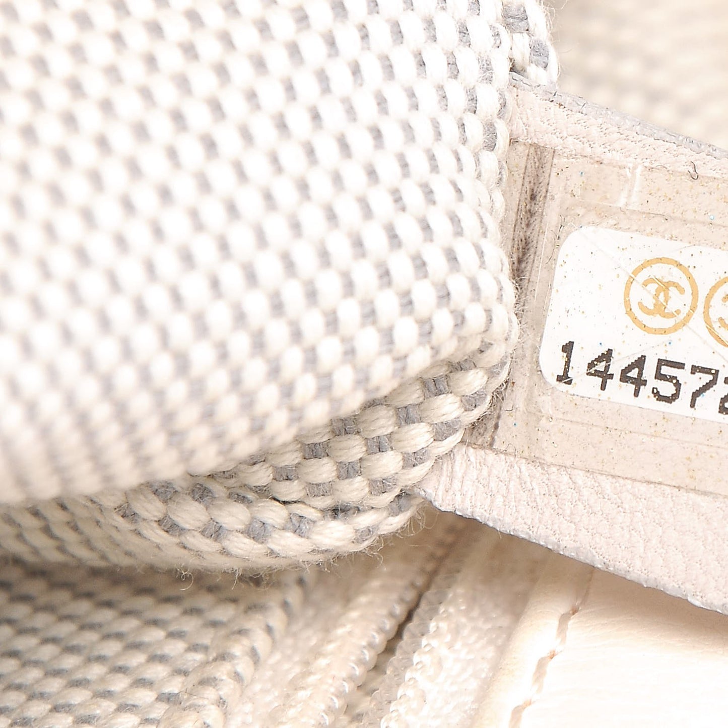Calfskin Quilted Retro Chain Flap Beige