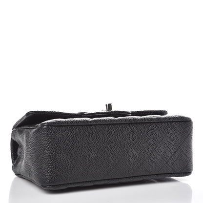 Chanel Iridescent Caviar Quilted Mini Rectangular Flap Black 4 of 8