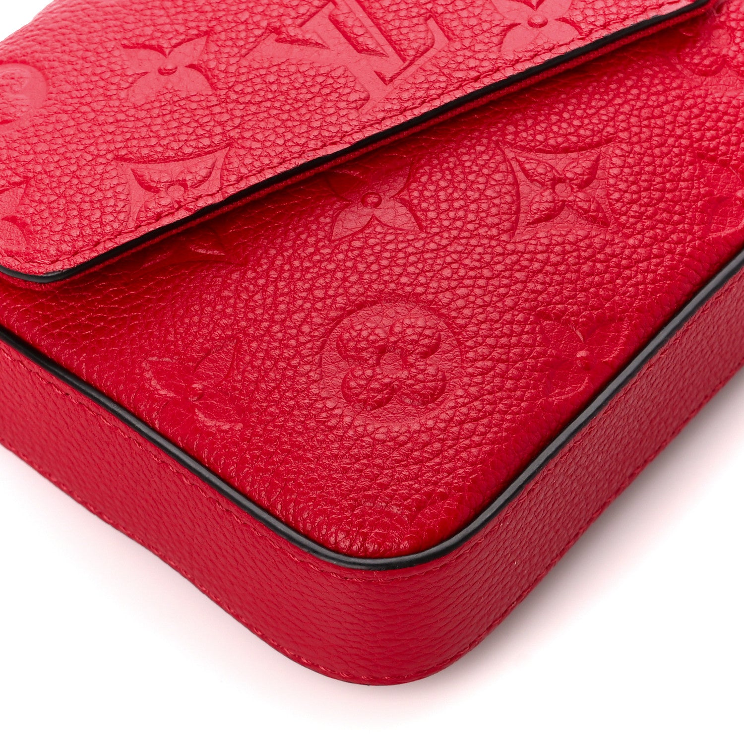 Louis Vuitton Empreinte Pochette Felicie Chain Wallet Scarlet 9 of 10