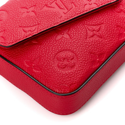 Louis Vuitton Empreinte Pochette Felicie Chain Wallet Scarlet 9 of 10