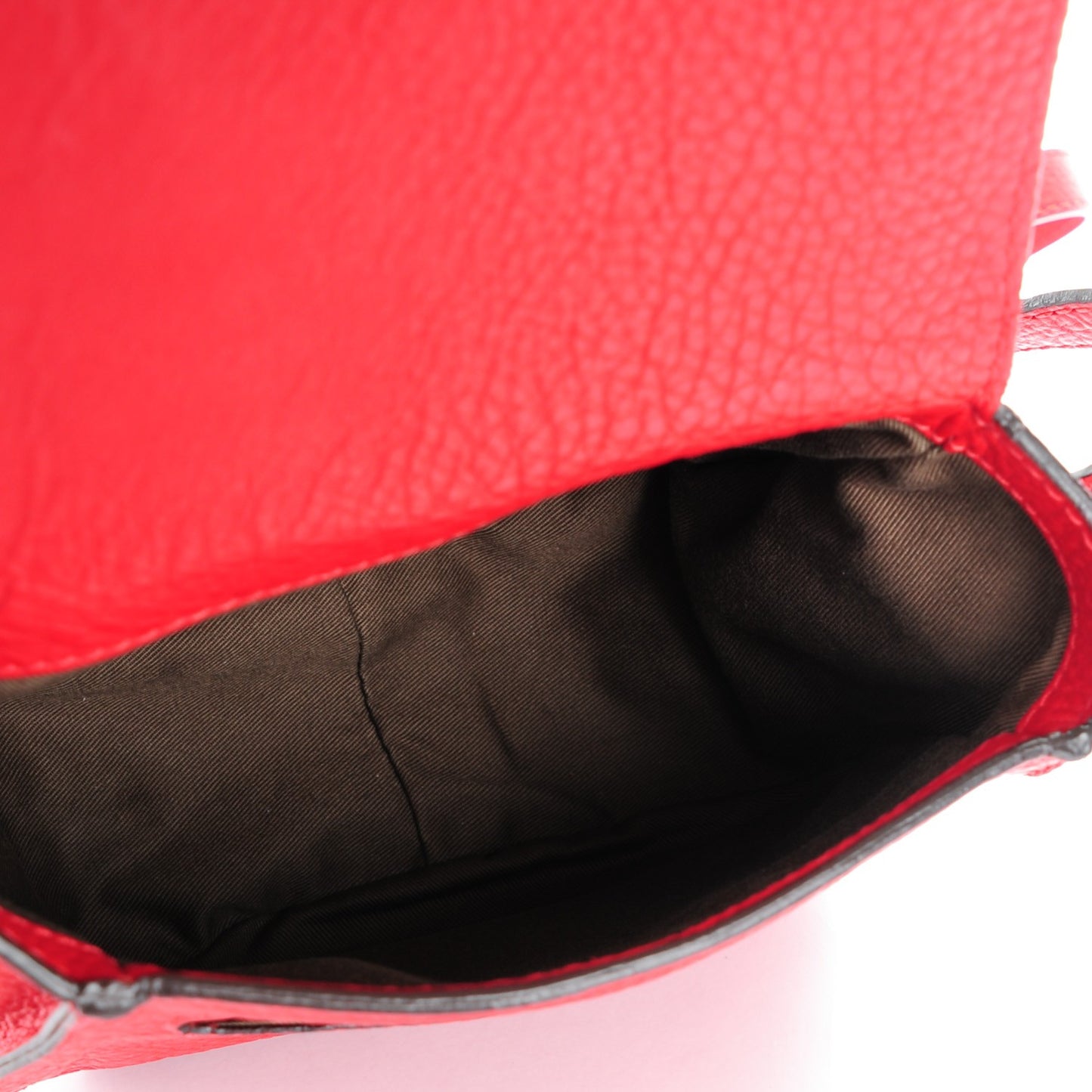 Calfskin Mini Marcie Round Crossbody Bag Red