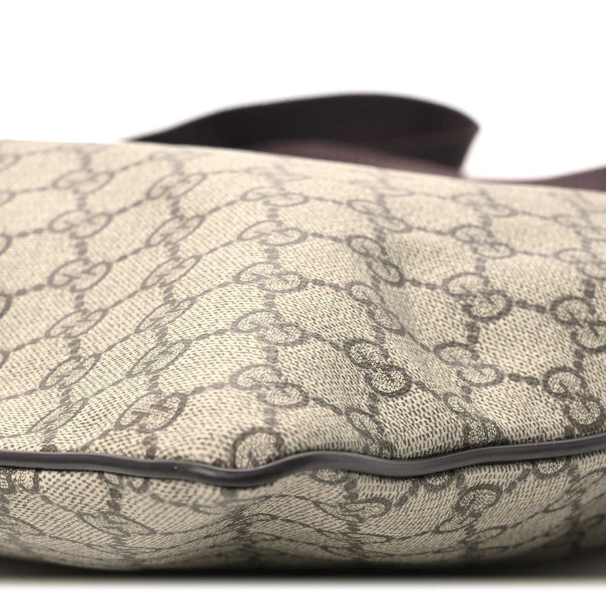 GG Plus Monogram Medium Flat Messenger Bag  Dark Brown