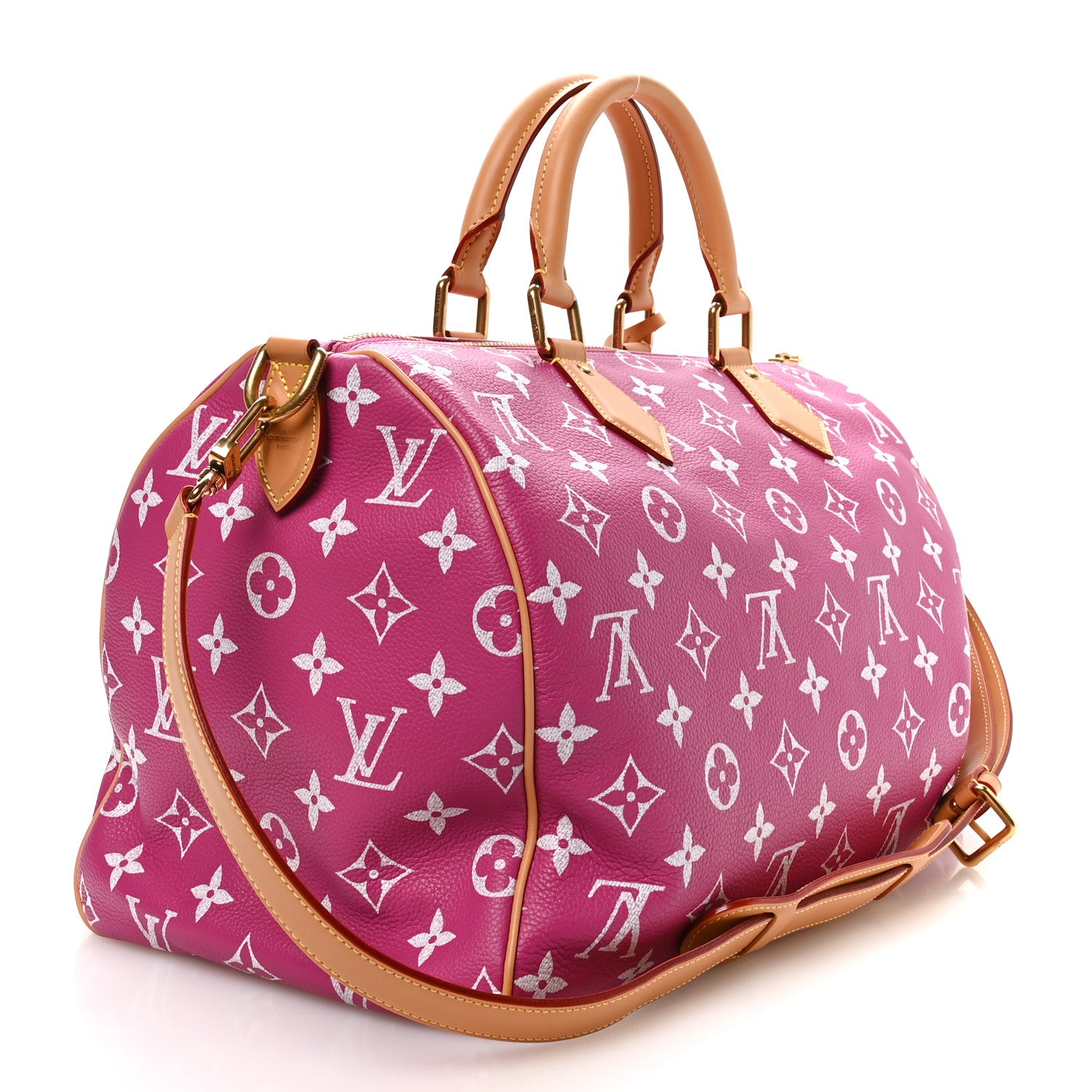 Louis Vuitton Calfskin Monogram Speedy P9 Bandouliere 40 Agate 3 of 10
