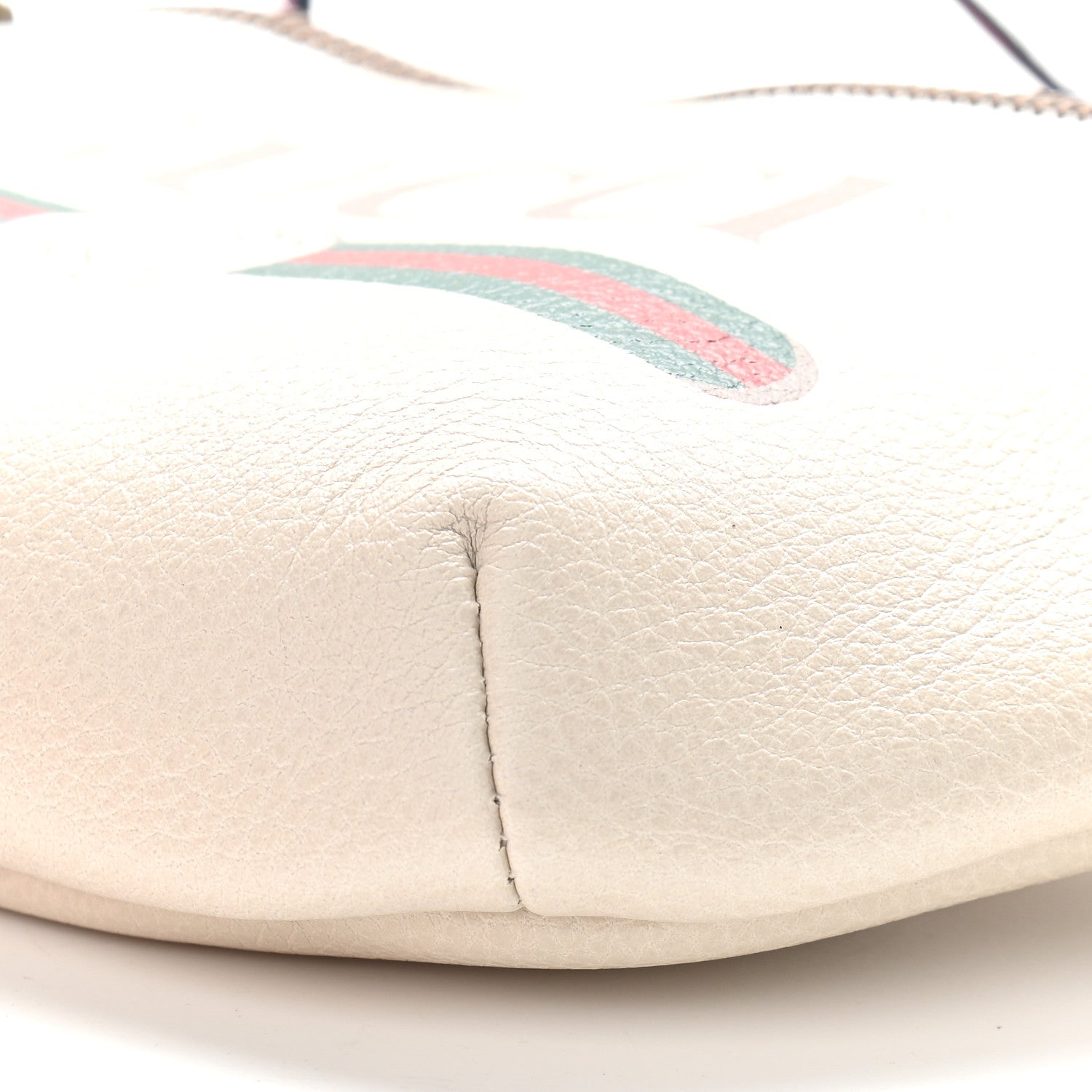Gucci Grained Calfskin Small Logo Belt Bag White 6 of 9