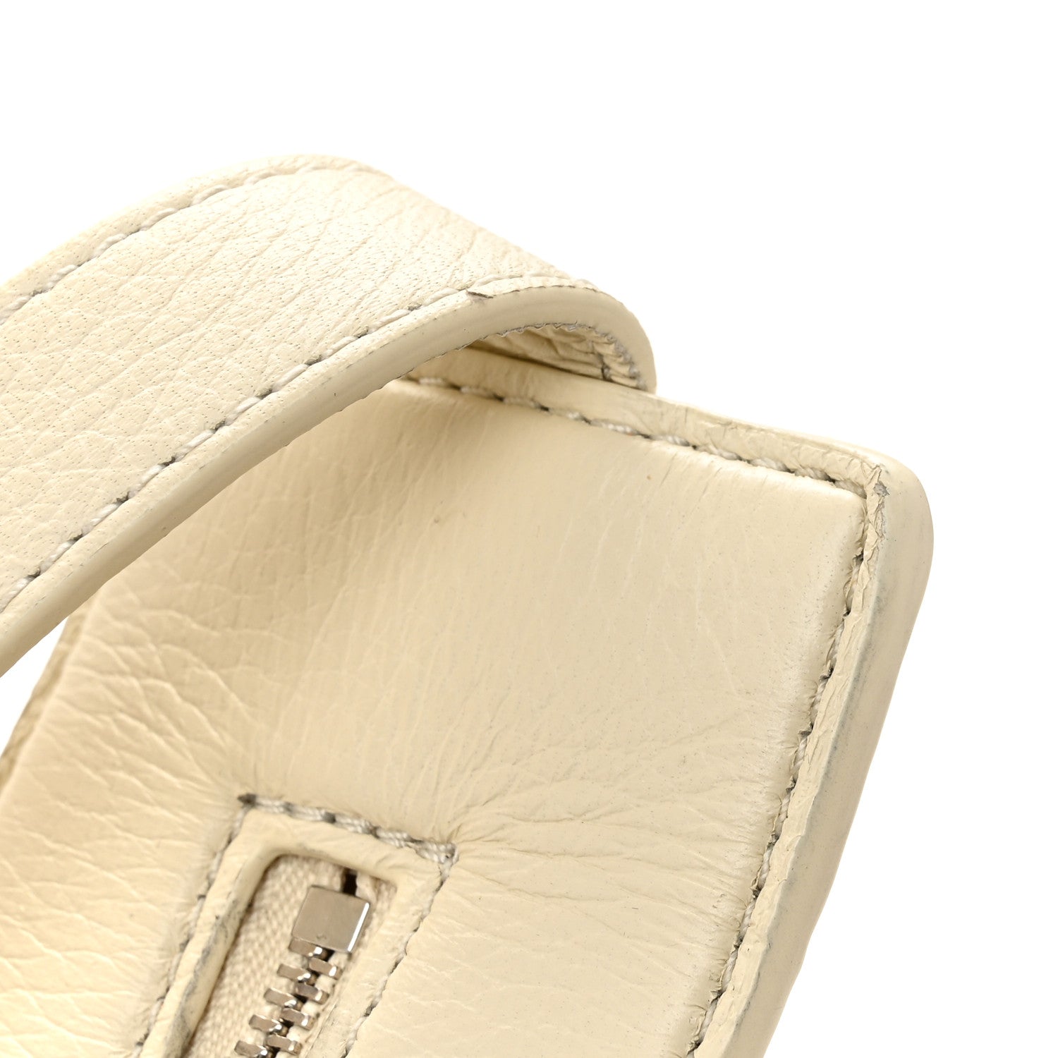 The Row Grained Calfskin Small Slouchy Banana Bag Ivory 11 of 14