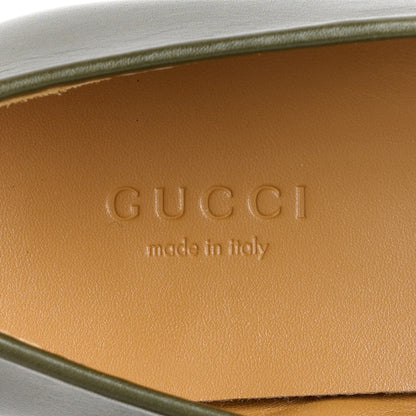 Gucci Calfskin Womens Jordaan Loafers 39.5 Luscious Green 8 of 10