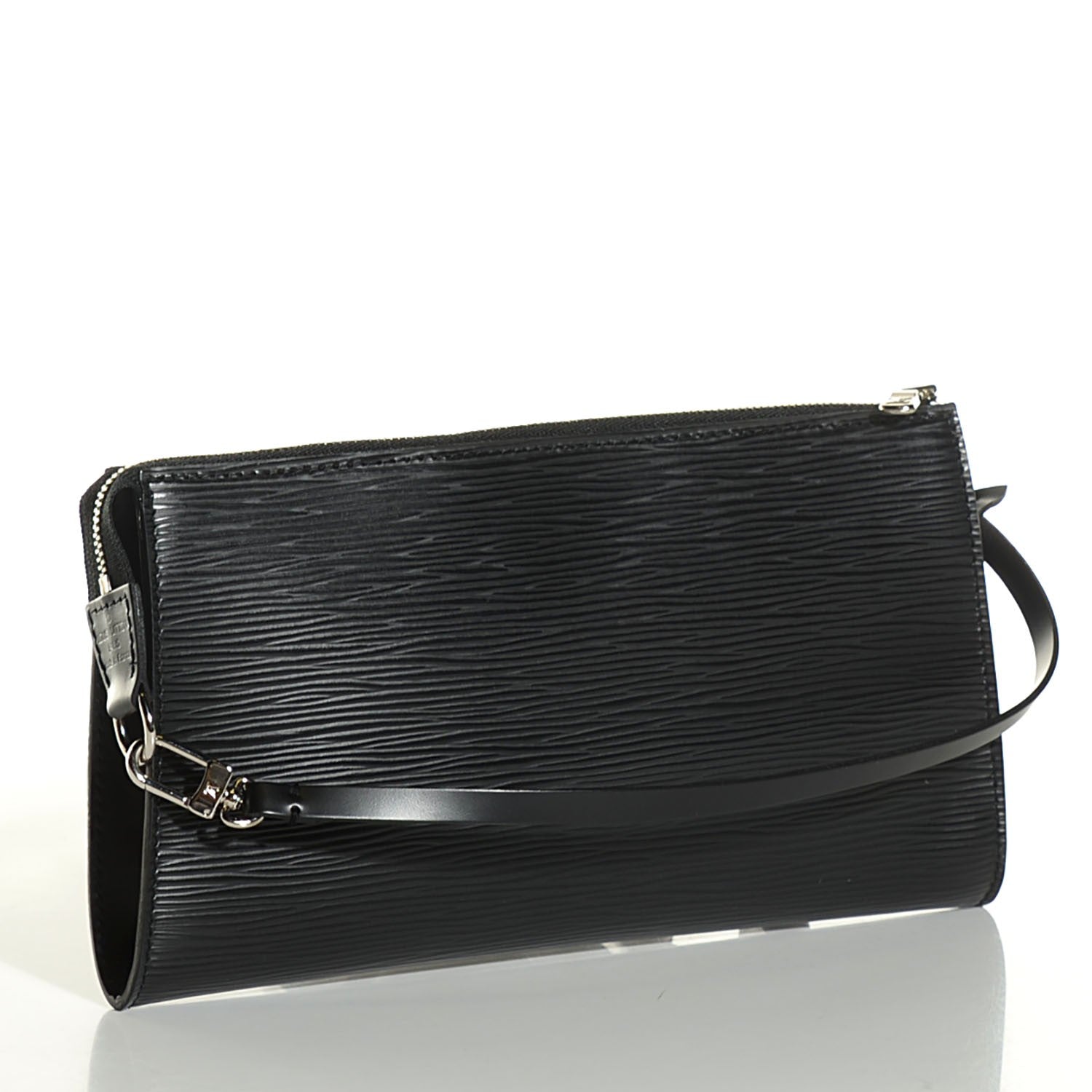 Louis Vuitton Epi Pochette Accessories 24 Black 3 of 7