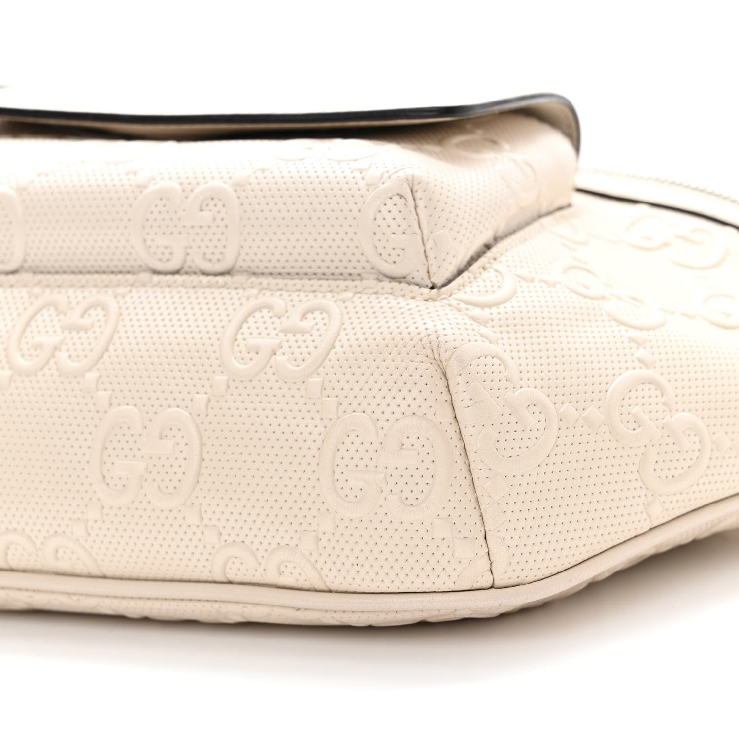 Gucci Calfskin GG Tennis Embossed Pocket Belt Bag Mystic White 10 of 19