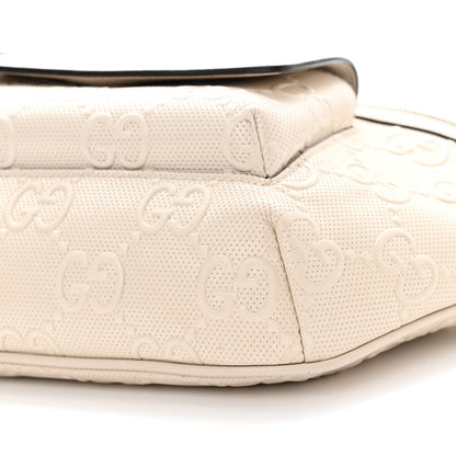 Gucci Calfskin GG Tennis Embossed Pocket Belt Bag Mystic White 10 of 19