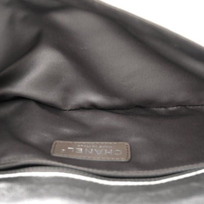 Chanel Metallic Distressed Lambskin Quilted CC Flap Ivory 5 of 16