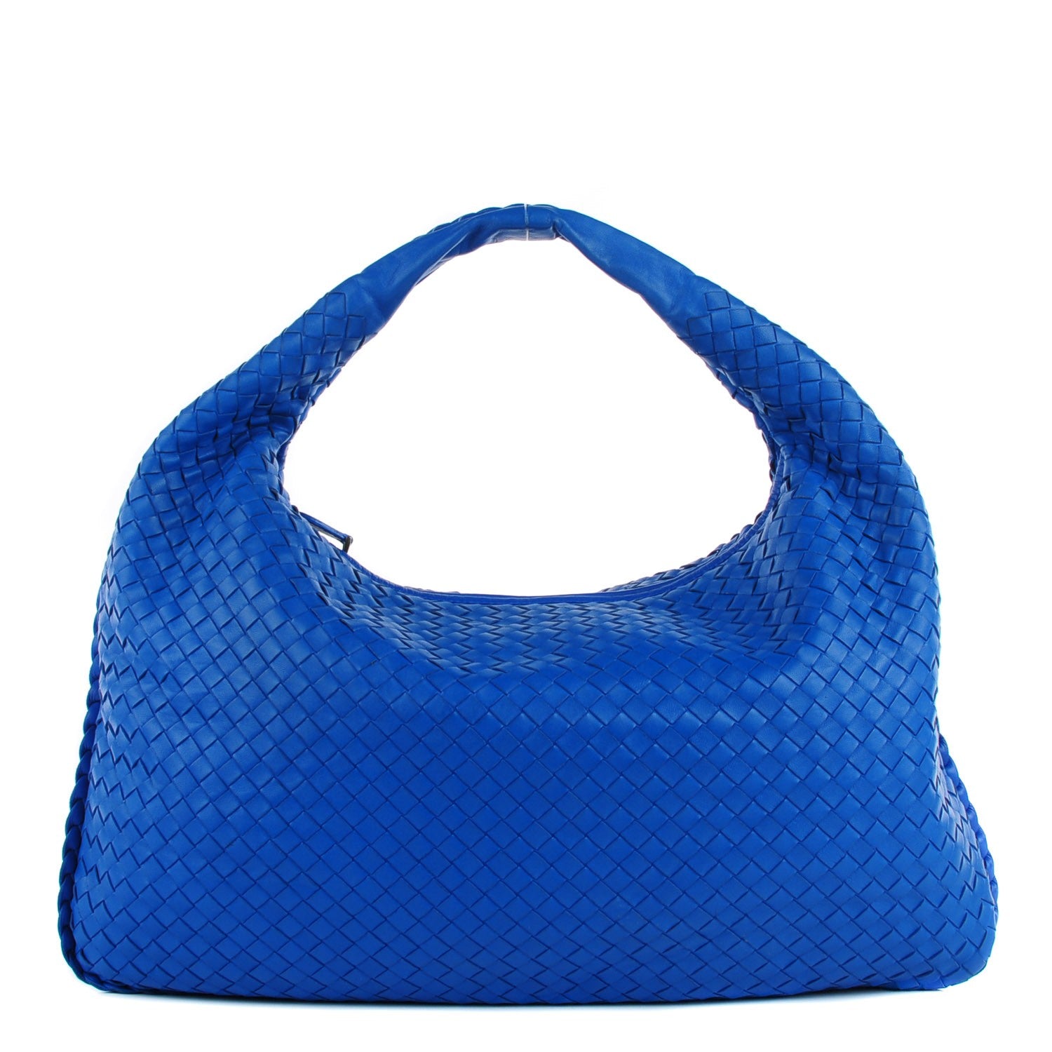 Bottega Veneta Nappa Intrecciato Large Veneta Hobo Signal Blue 1 of 8