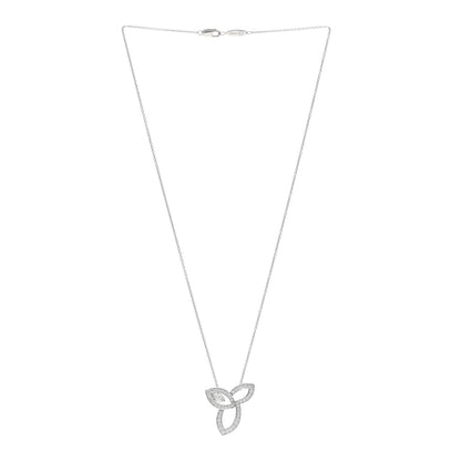 Harry Winston Platinum Diamond Lily Cluster Pendant Necklace 3 of 5