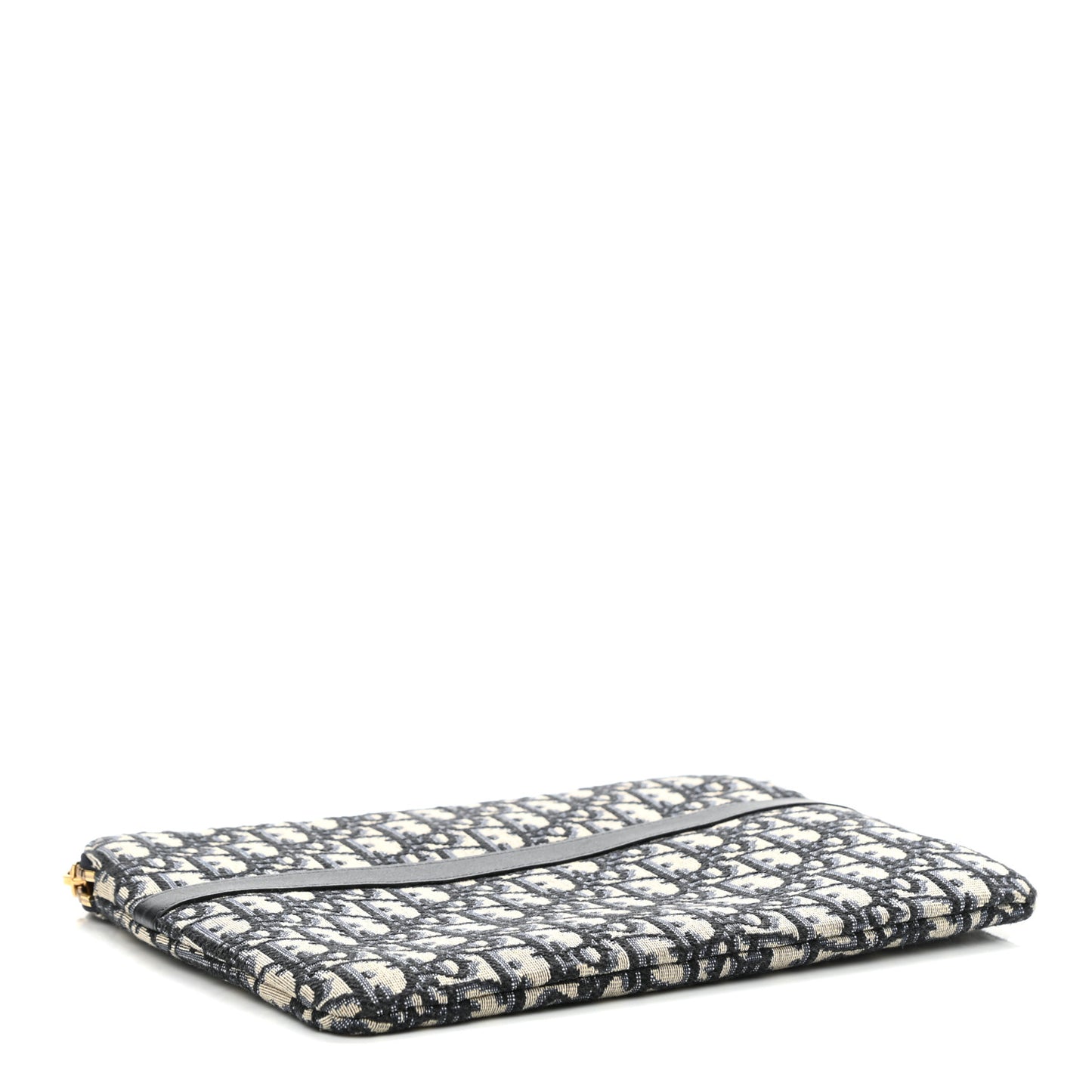 Oblique Pouch Clutch Blue