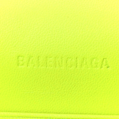Balenciaga Grained Calfskin Embossed Car Flap Bag Fluo Yellow 10 of 17