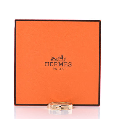 Hermes 18K Yellow Gold TPM Kelly Ring 54 6.75 7 of 7