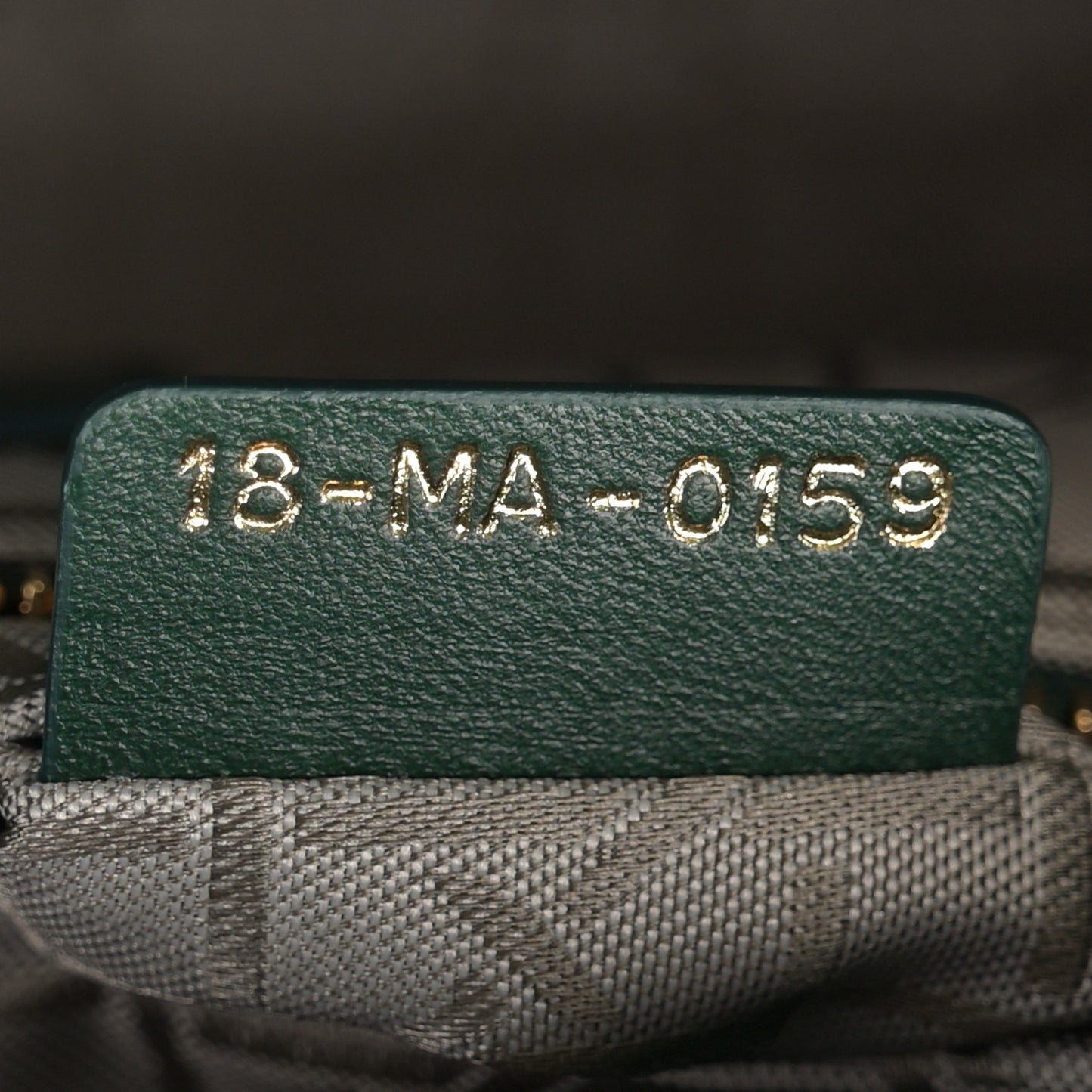 Lambskin Cannage Small My ABCDior Lady Dior Dark Green