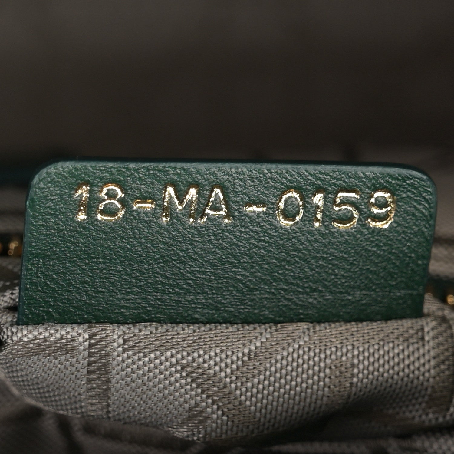 Christian Dior Lambskin Cannage Small My ABCDior Lady Dior Dark Green 7 of 10