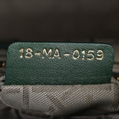 Christian Dior Lambskin Cannage Small My ABCDior Lady Dior Dark Green 7 of 10